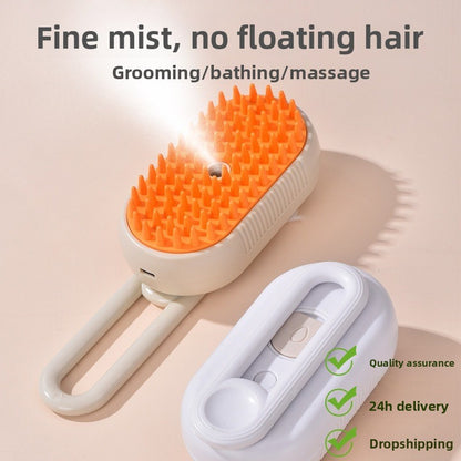 Electric Spray Pet Grooming Brush